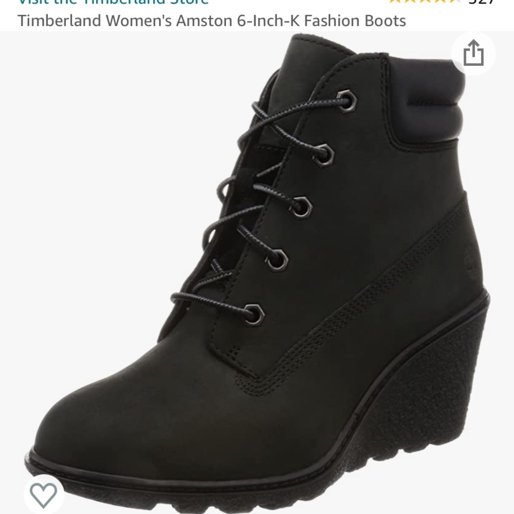 Timberland wedge heel boot US 8